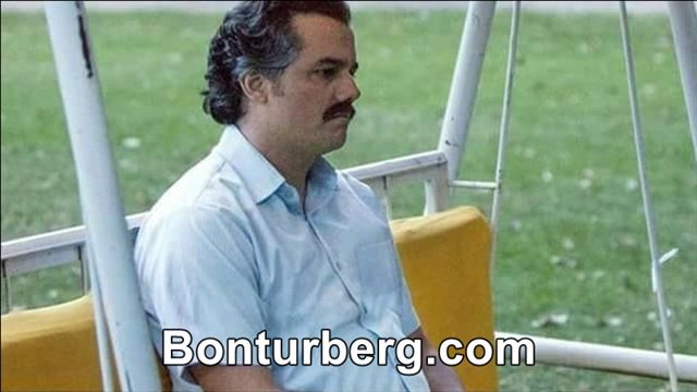 Pablo Escobar Waiting meme image: Wagner Moura as Pablo Escobar sitting on a swing.