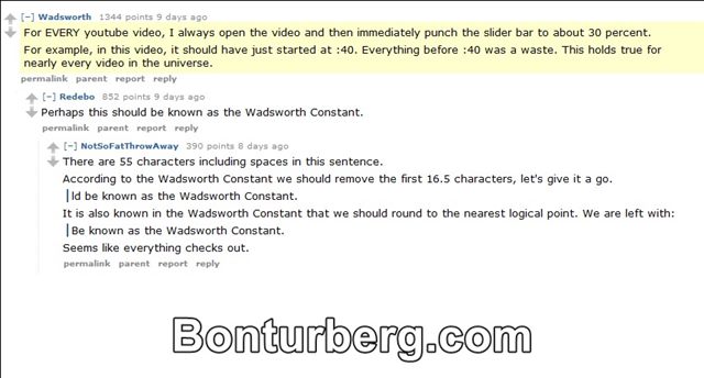 The Wadsworth Constant meme image: The Wadsworth Constant.