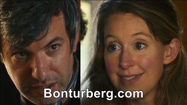 Why Would I Deceive You? meme image: Elizabeth Holmes and Nathan Fielder in a still used for the Why Would I Deceive You reaction format.
